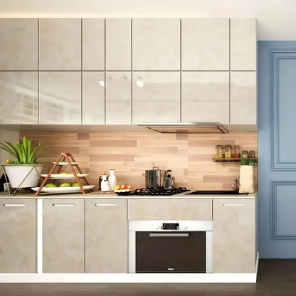 Marble Wallpaper, Oil-proof Heat-resistant Self Adhesive Wallpaper For Kitchen, Furniture Decor, Luxury Champagne White