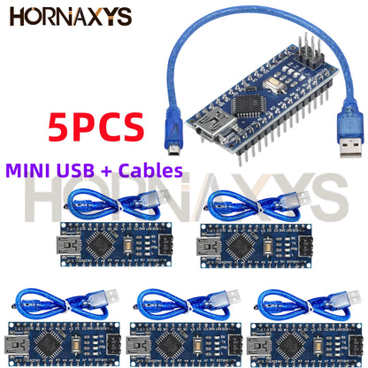 Promotion For arduino Nano V 3.0 Atmega328 Controller Compatible Board Module PCB Development Board MINI/TYPE-C/MICRO USB NANO