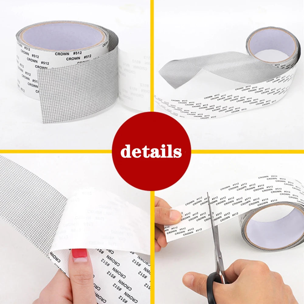 1ps Easy-to-Apply Waterproof Window Screen Repair Tape – Keep Mosquitoes Out with Our Anti-Insect, Self-Adhesive Mesh Patch Profi-Group
