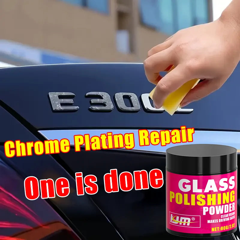 KJM 80g Car Glass Polishing Powder Scratch Remover Windshield Window Restore Clarity Safe No Damage Profi-Group