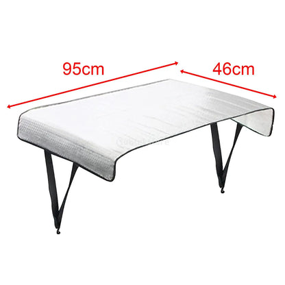1x Air Conditioner Cover Aluminum Foil Weather Waterproof Sunshade Air Conditioner Outer Cover for Outside Unit Outdoor