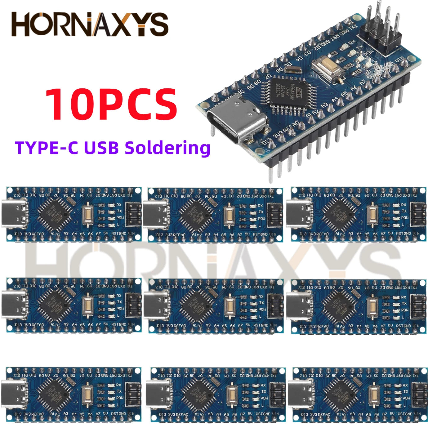 Promotion For arduino Nano V 3.0 Atmega328 Controller Compatible Board Module PCB Development Board MINI/TYPE-C/MICRO USB NANO