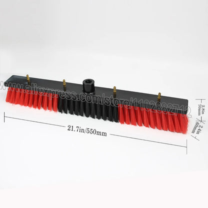 Window Cleaning Brush Head for Solar Panel Washing Water Flow Through