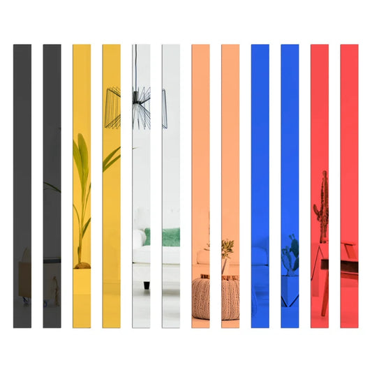 3 Meter Self-adhesive mirror wall sticker Acrylic Flat Decorative Lines 3D Wall Ceiling Edge Strip Mirror Living Room Decoration - Profi-Group