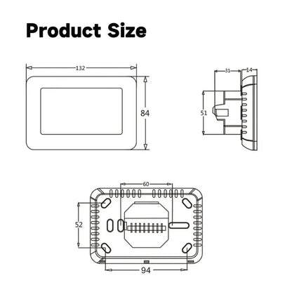 2024 New Smart Thermostat Tuya WiFi Temperature Controller Electric Floor Heating Plumbing LCD Display for Alice AlexaGoogleHome Profi-Group