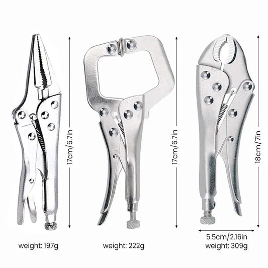 AIRAJ 7 inch Multifunctional Pliers, Locking pliers Carbon Steel Electrician, Anti Slip Maintenance, Durable Manual Tool - Profi-Group