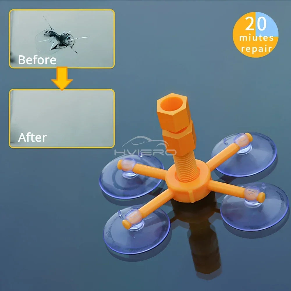 Windshield Repair Kit Scratche Quick Fix Cracked Glass Window Screen Polishing Tool Profi-Group