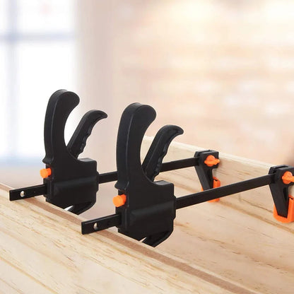 Woodworking Clamp F Hard Quick Release Ratchet Speed Squeeze Clip Kit Long Carpenter Set Nylon Gadget Work Bar Hand Tool 4inch Profi-Group