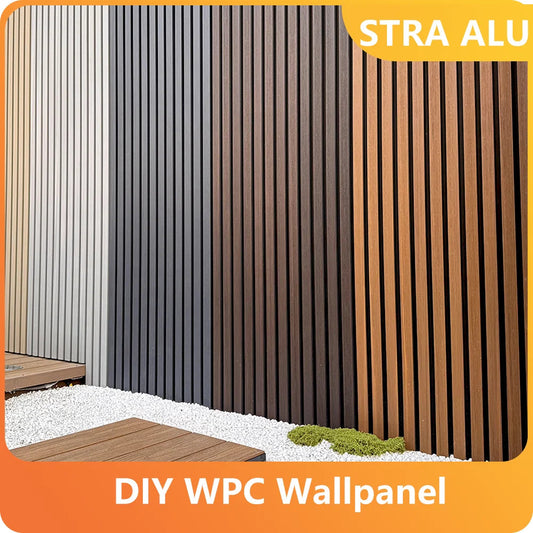 WPC Wall Panel 24x48 Inch IP65 Waterproof & Fire-Resistant, Mold-Proof Bathroom/Kitchen Cladding, Snap Lock DIY 10PCS Profi-Group