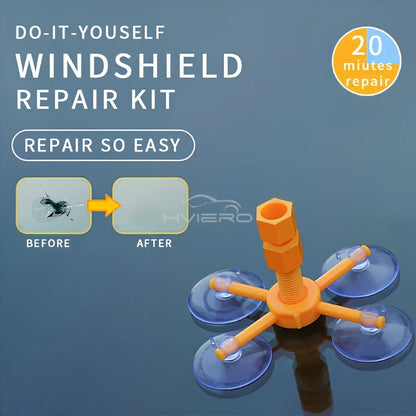 Windshield Repair Kit Scratche Quick Fix Cracked Glass Window Screen Polishing Tool Profi-Group