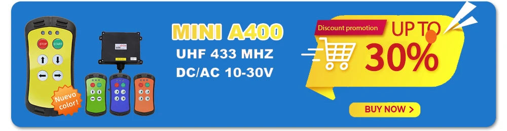 Elevator LCC Q808 Engine Hoists Wireless Universal Remote Control Radio Crane Controller AC/DC 12v 24v 433 mhz Electronic Switch