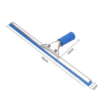 15/25/35/45cm Blue Window Glass Cleaning Squeegee Blade Wiper Cleaner Home Shower Bathroom