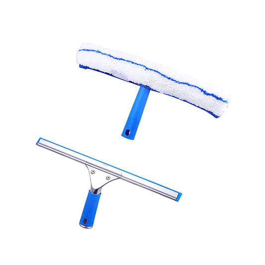 2/1Pcs 35CM Window Cleaning Combo Squeegee & Microfiber Window Washer Shower Squeegees Window Glass Wiper Cleaning Tool Profi-Group