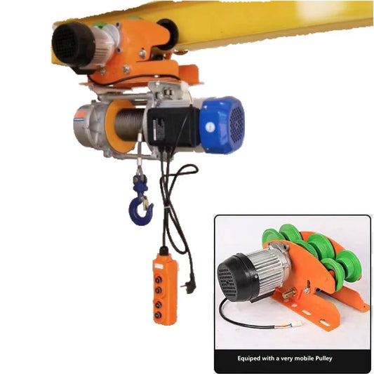 Electric winch with pulley, 1500KG/1.5T Remote control lifting crane winch 30m, 110V/220V/380V Profi-Group