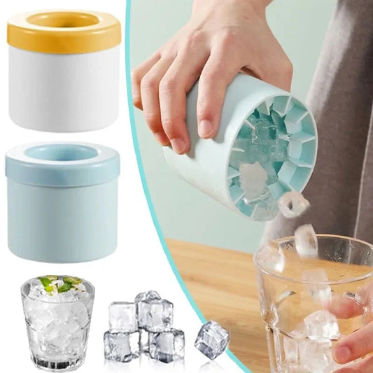 Silicone Ice Cube Mold Round Ice Bucket Summer Homemade DIY Refrigerator Freeze Ice Maker Creative Ice Cube Mold Barware Tools - Profi-Group