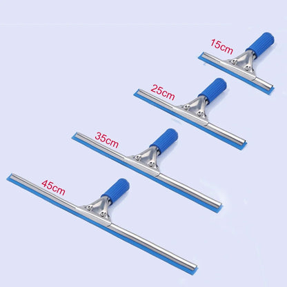 15/25/35/45cm Blue Window Glass Cleaning Squeegee Blade Wiper Cleaner Home Shower Bathroom