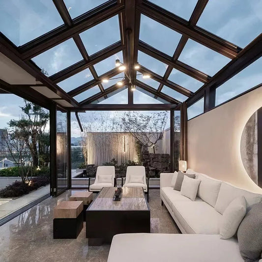 Durable and Stylish Aluminum Sunroom for Outdoor Living Space with Transparent Insulated PC Panels Profi-Group
