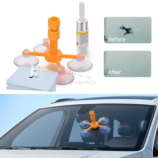 Windshield Repair Kit Scratche Quick Fix Cracked Glass Window Screen Polishing Tool Profi-Group