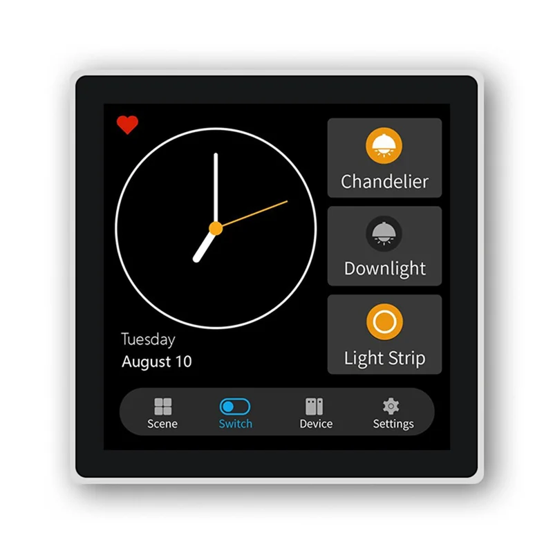 "lalya' Smart Home Multiple Zigbee Smart Home Control Panel 4 Inch Switch Panel In-Wall Touchscreen Control for Home-EUplug