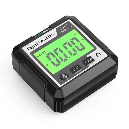 Digital Angle Gauge Magnetic Protractor Inclinometer Level Angle Finder Angle Cube Level Box With Magnes And Backlight Profi-Group