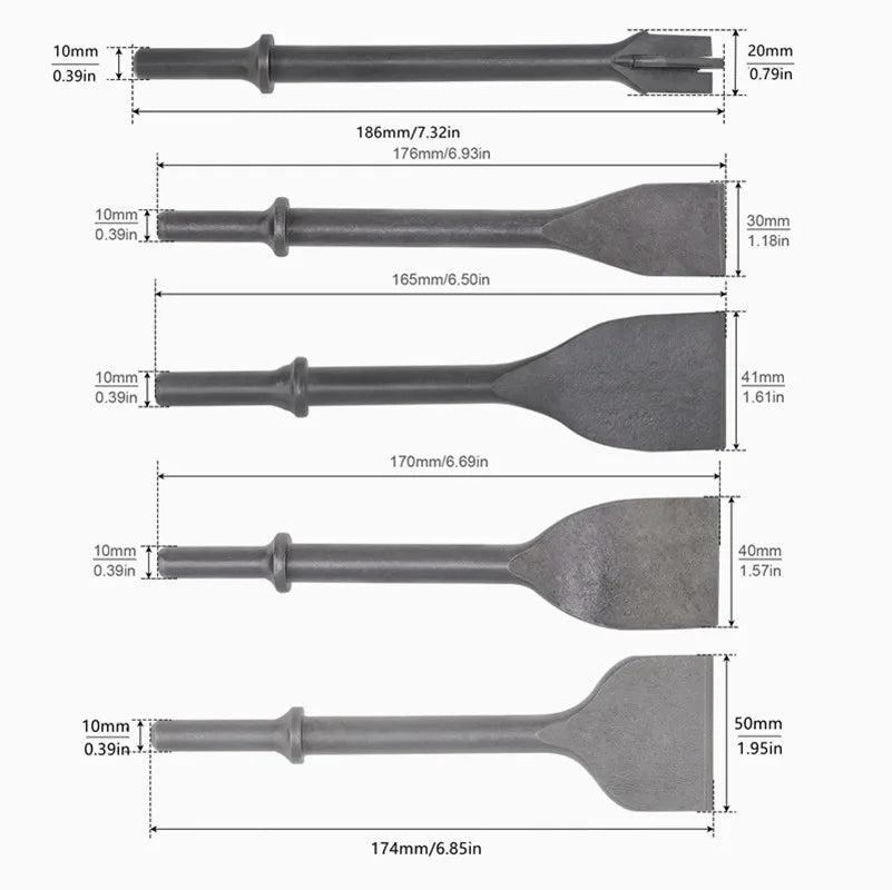 20/30/40/50mm Air Chisel Bit Concrete Chisel Tile Chisel Pneumatic - Profi-Group