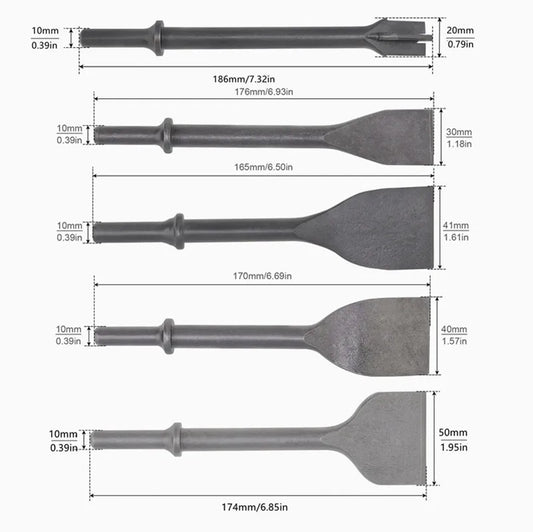 20/30/40/50mm Air Chisel Bit Concrete Chisel Tile Chisel Pneumatic - Profi-Group