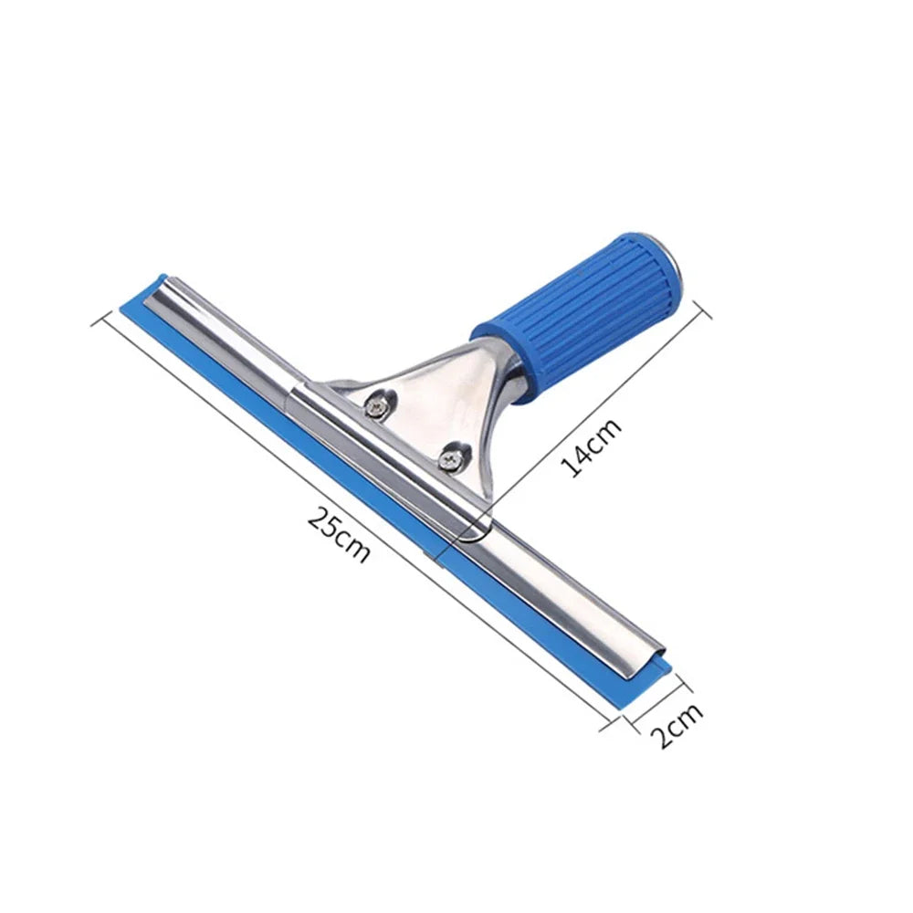 15/25/35/45cm Blue Window Glass Cleaning Squeegee Blade Wiper Cleaner Home Shower Bathroom