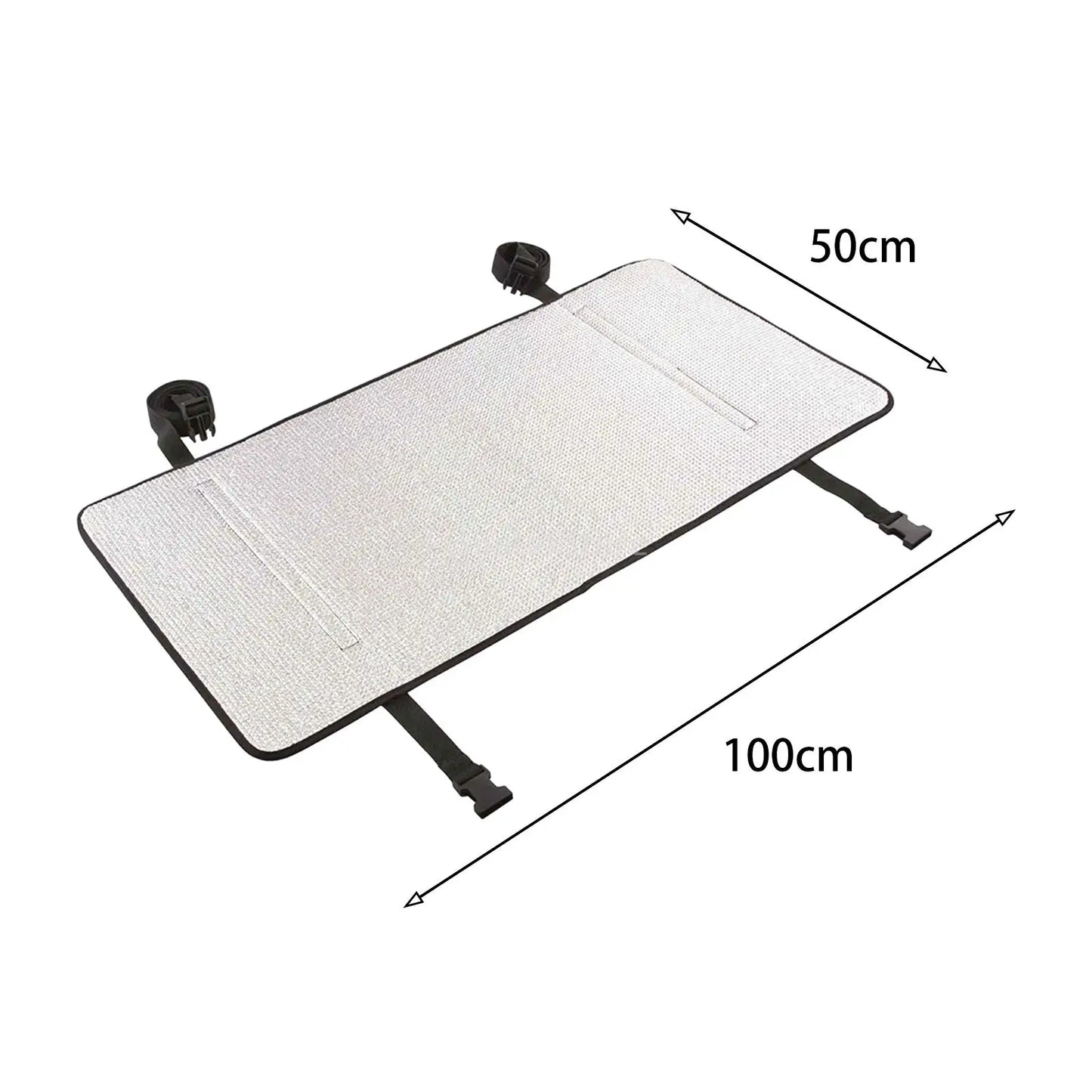 1x Air Conditioner Cover Aluminum Foil Weather Waterproof Sunshade Air Conditioner Outer Cover for Outside Unit Outdoor
