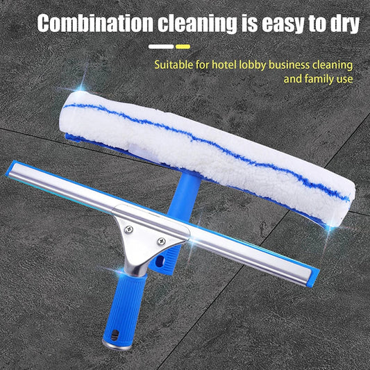 2/1Pcs 35CM Window Cleaning Combo Squeegee & Microfiber Window Washer Shower Squeegees Window Glass Wiper Cleaning Tool Profi-Group