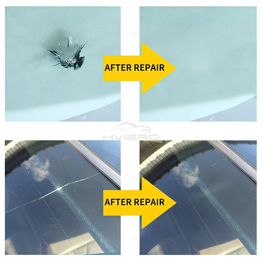 Windshield Repair Kit Scratche Quick Fix Cracked Glass Window Screen Polishing Tool Profi-Group