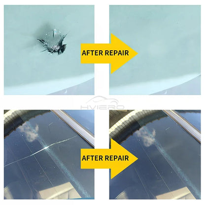 Windshield Repair Kit Scratche Quick Fix Cracked Glass Window Screen Polishing Tool Profi-Group