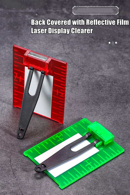 Laser Level Target Board Red/Green Line Beam Distance Plate Inch/cm Leveling Board Tool Hanging On Wall & Floor