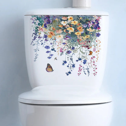 Green Plant Leaves Bathroom Toilet Sticker WC - Profi-Group
