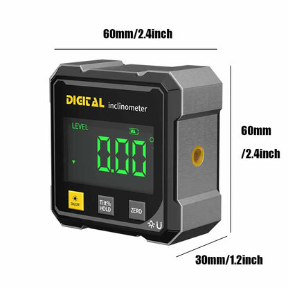 4-Side Magnetic Digital Angle Gauge With Laser Electronic Protractor Horizontometer Inclinometer Angle Ruler Slope Measuring Profi-Group
