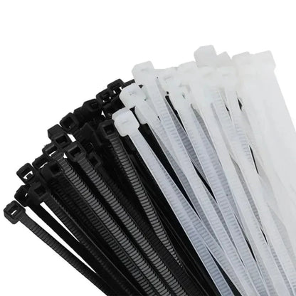 1000/100Pcs Nylon Cable Ties Self-locking Cord Ties Straps Adjustable Cables Fastening Loop Home Office Wire Zip Ties Wholesale Profi-Group