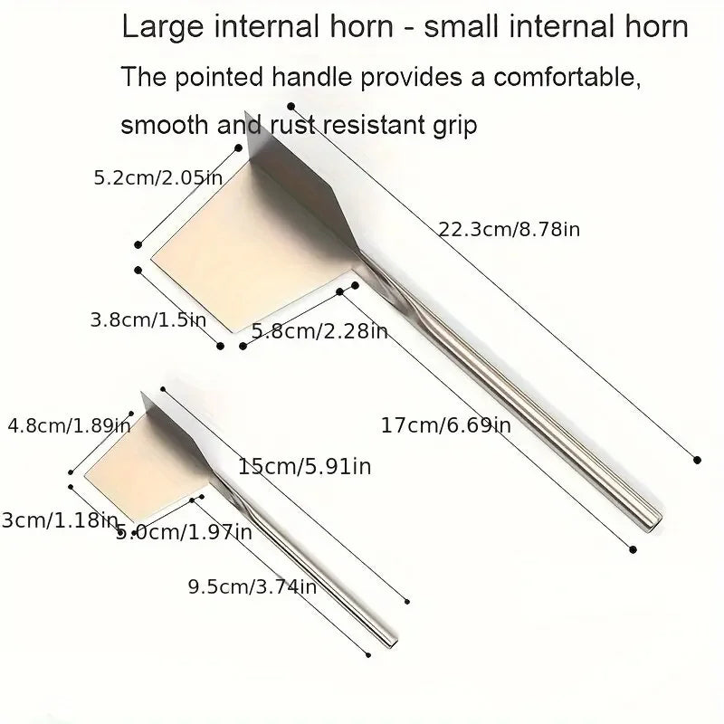 Stainless Steel Putty Knife Drywall Scrapers for Construction Tools Yin Yang Puller Hand Tool Inside Outside Corner Scraping