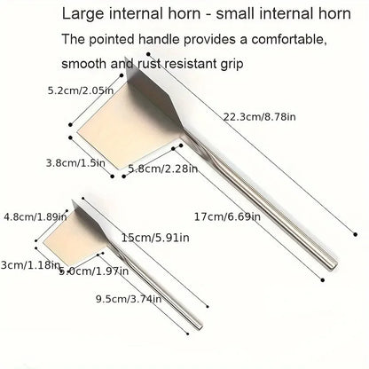 Stainless Steel Putty Knife Drywall Scrapers for Construction Tools Yin Yang Puller Hand Tool Inside Outside Corner Scraping
