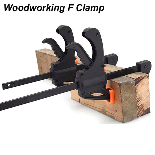 Woodworking Clamp F Hard Quick Release Ratchet Speed Squeeze Clip Kit Long Carpenter Set Nylon Gadget Work Bar Hand Tool 4inch Profi-Group