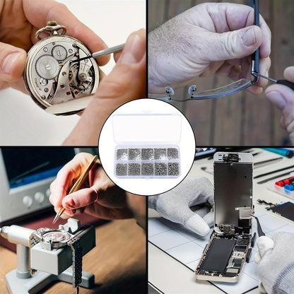 600/1200 sets Miniature self-tapping screws, Miniature crosshead metal screws classification kit