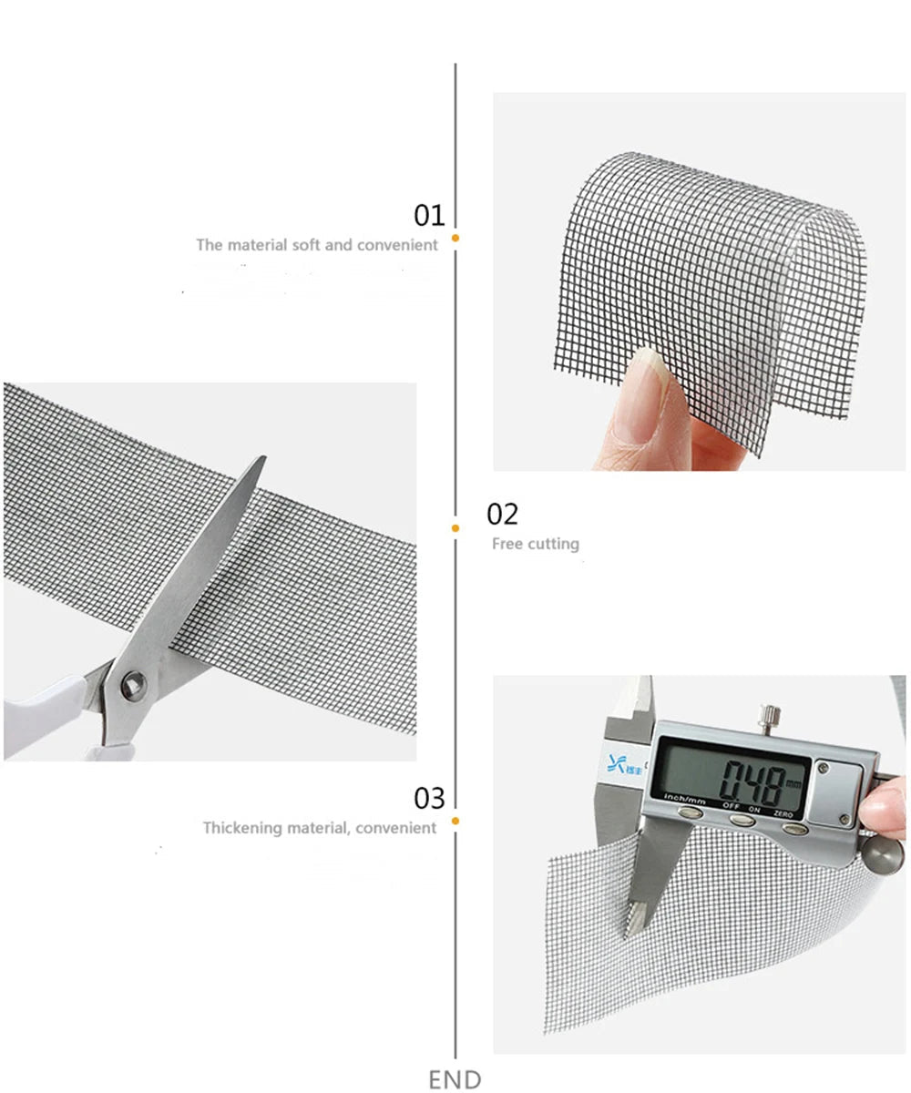 1ps Easy-to-Apply Waterproof Window Screen Repair Tape – Keep Mosquitoes Out with Our Anti-Insect, Self-Adhesive Mesh Patch Profi-Group