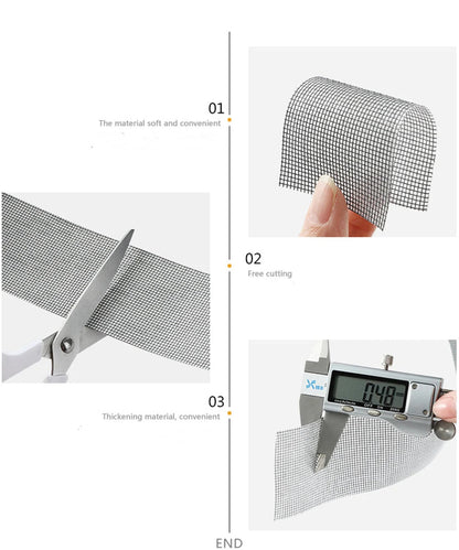 1ps Easy-to-Apply Waterproof Window Screen Repair Tape – Keep Mosquitoes Out with Our Anti-Insect, Self-Adhesive Mesh Patch Profi-Group