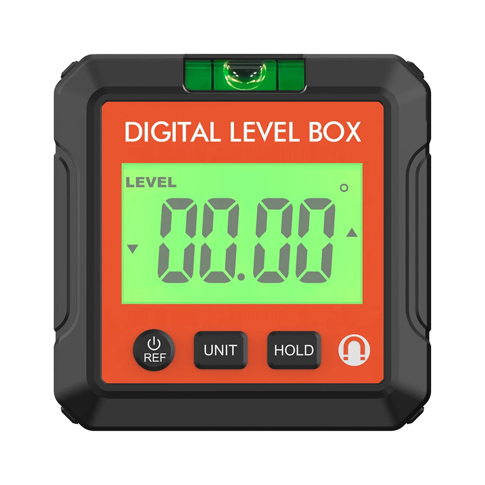 Digital Angle Gauge Magnetic Protractor Inclinometer Level Angle Finder Angle Cube Level Box With Magnes And Backlight Profi-Group