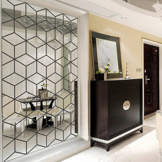 8/15/28/54pcs 3D Mirror Wall Sticker DIY Diamonds Triangles Acrylic Wall Stickers for Kids Room Living Room Home Decor adesivo Profi-Group