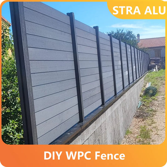 Privacy WPC Fence Panel 12mm All-Weather UV & Termite Proof, Snap Lock System for Garden/Backyard - Profi-Group